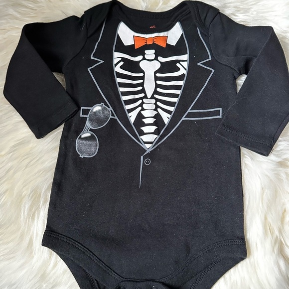 Other - Black Skeleton Tuxedo Bodysuit